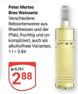 Globus Peter mertes bree weinserie Angebot