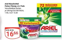 Globus Ariel waschmittel pulver Angebot