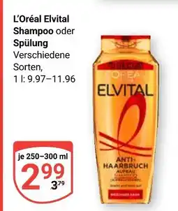 Globus L'oréal elvital shampoo Angebot