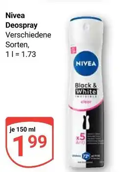 Globus Nivea deospray Angebot