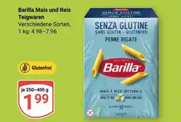 Globus Barilla mais und reis teigwaren Angebot