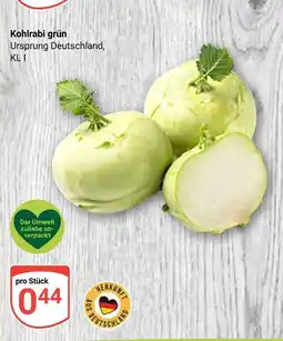 Globus Kohlrabi grün Angebot