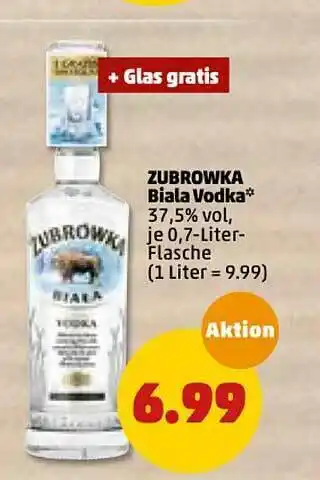 PENNY Zubrowka Biala Vodka Angebot