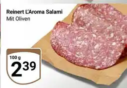 Globus Reinert l'aroma salami Angebot