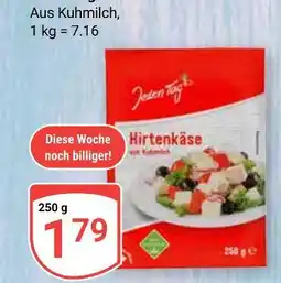 Globus Jeden tag hirtenkäse Angebot