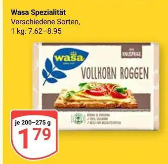Globus Wasa spezialität vollkorn roggen Angebot