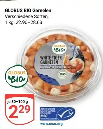 Globus Globus bio white tiger garnelen Angebot