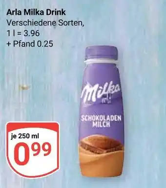 Globus Arla milka drink schokoladen milch Angebot