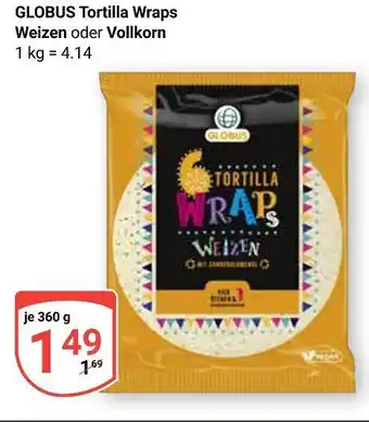 Globus Globus tortilla wraps weizen Angebot