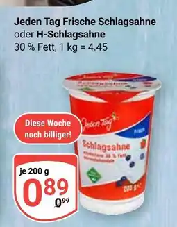 Globus Jeden tag frische schlagsahne Angebot
