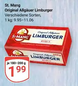 Globus St. mang original allgäuer limburger Angebot