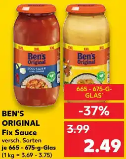 Kaufland BEN'S ORIGINAL Fix Sauce Angebot