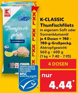 Kaufland K-CLASSIC Thunfischfilets Angebot