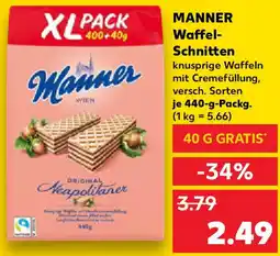 Kaufland MANNER Waffel Schnitten Angebot