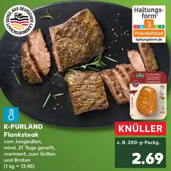 Kaufland K-PURLAND Flanksteak Angebot