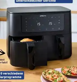 Aldi Nord Ambiano Dual-Zone-Heißluftfritteuse GT-DAF-03 Angebot