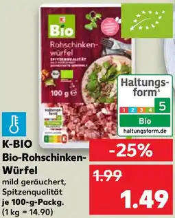 Kaufland K-BIO Bio-Rohschinken Würfel Angebot