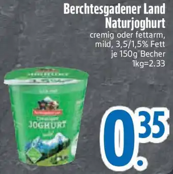 Edeka Berchtesgadener Land Naturjoghurt Angebot
