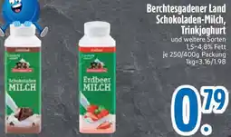 Edeka Berchtesgadener Land Schokoladen-Milch, Trinkjoghurt Angebot