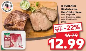 Kaufland K-PURLAND Rinderbraten Hals/Hohe Rippe Angebot
