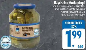 Edeka Edeka Heimatliebe Bayrischer Gurkentopf Angebot