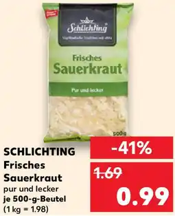 Kaufland SCHLICHTING Frisches Sauerkraut Angebot