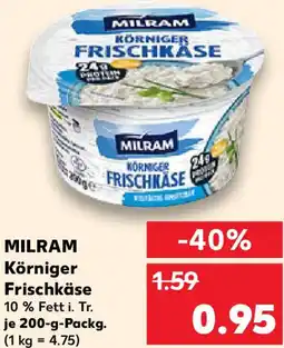 Kaufland MILRAM Körniger Frischkäse Angebot