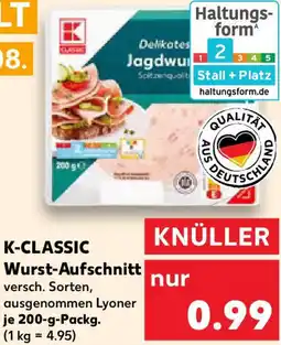 Kaufland K-CLASSIC Wurst-Aufschnitt Angebot