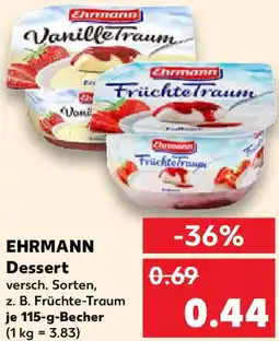 Kaufland EHRMANN Dessert Angebot