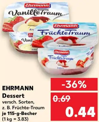 Kaufland EHRMANN Dessert Angebot