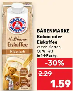 Kaufland BÄRENMARKE Kakao oder Eiskaffee Angebot