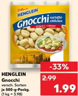Kaufland HENGLEIN Gnocchi Angebot