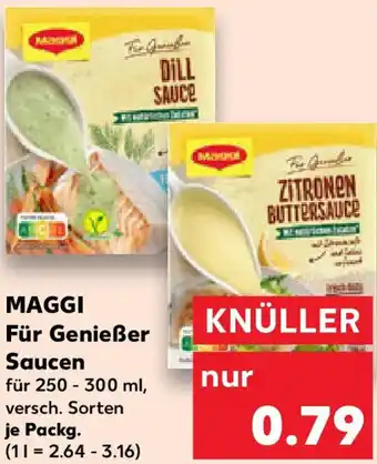 Kaufland MAGGI Für Genießer Saucen Angebot