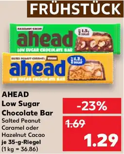 Kaufland AHEAD Low Sugar Chocolate Bar Angebot
