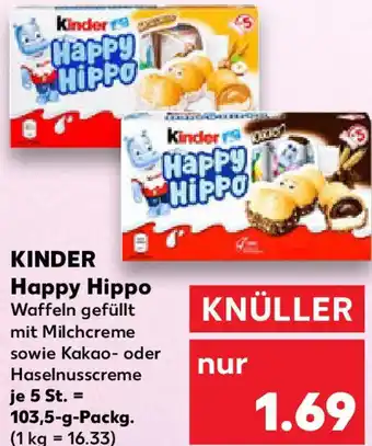 Kaufland KINDER Happy Hippo Angebot