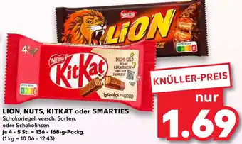 Kaufland LION, NUTS, KITKAT oder SMARTIES Angebot