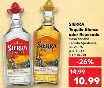 Kaufland SIERRA Tequila Blanco oder Reposado Angebot