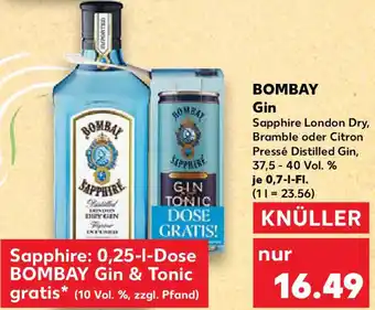 Kaufland BOMBAY Gin Angebot