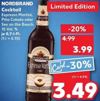 Kaufland NORDBRAND Cocktail Angebot