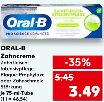 Kaufland ORAL-B Zahncreme Angebot