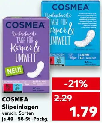 Kaufland COSMEA Slipeinlagen Angebot