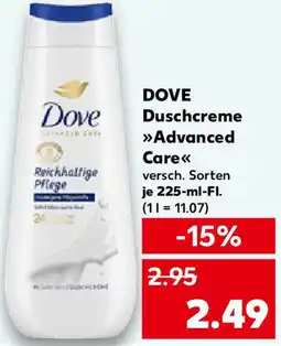 Kaufland DOVE Duschcreme Advanced Care Angebot
