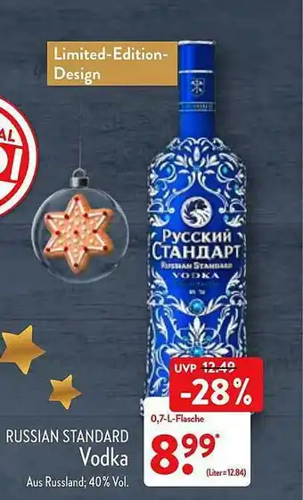 Aldi Nord Russian Standard Vodka Angebot