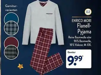 Aldi Nord Enrico Mori Flanell-pyjama Angebot