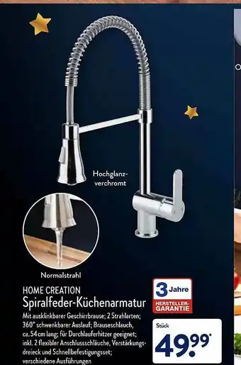 Aldi Nord Home Creation Spiralfeder-küchenarmatur Angebot