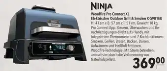 CITTI Markt NINJA Woodfire Pro Connect XL Elektrischer Outdoor Grill & Smoker OG901EU Angebot