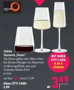 CITTI Markt Stölzle Glasserie „Power" Angebot