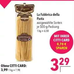 CITTI Markt La Fabbrica della Pasta Angebot