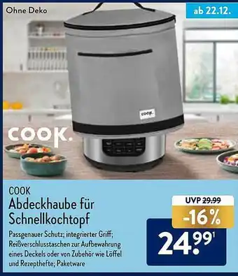 Aldi Nord Cook Abdeckhaube Für Schnellkochtopf Angebot