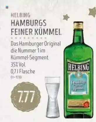 Edeka Struve Helbing Hamburgs Feiner Kümmel Angebot